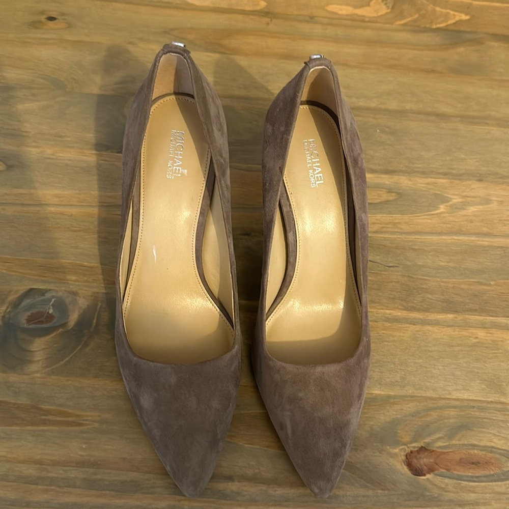 NWOT Michael Kors suede heels